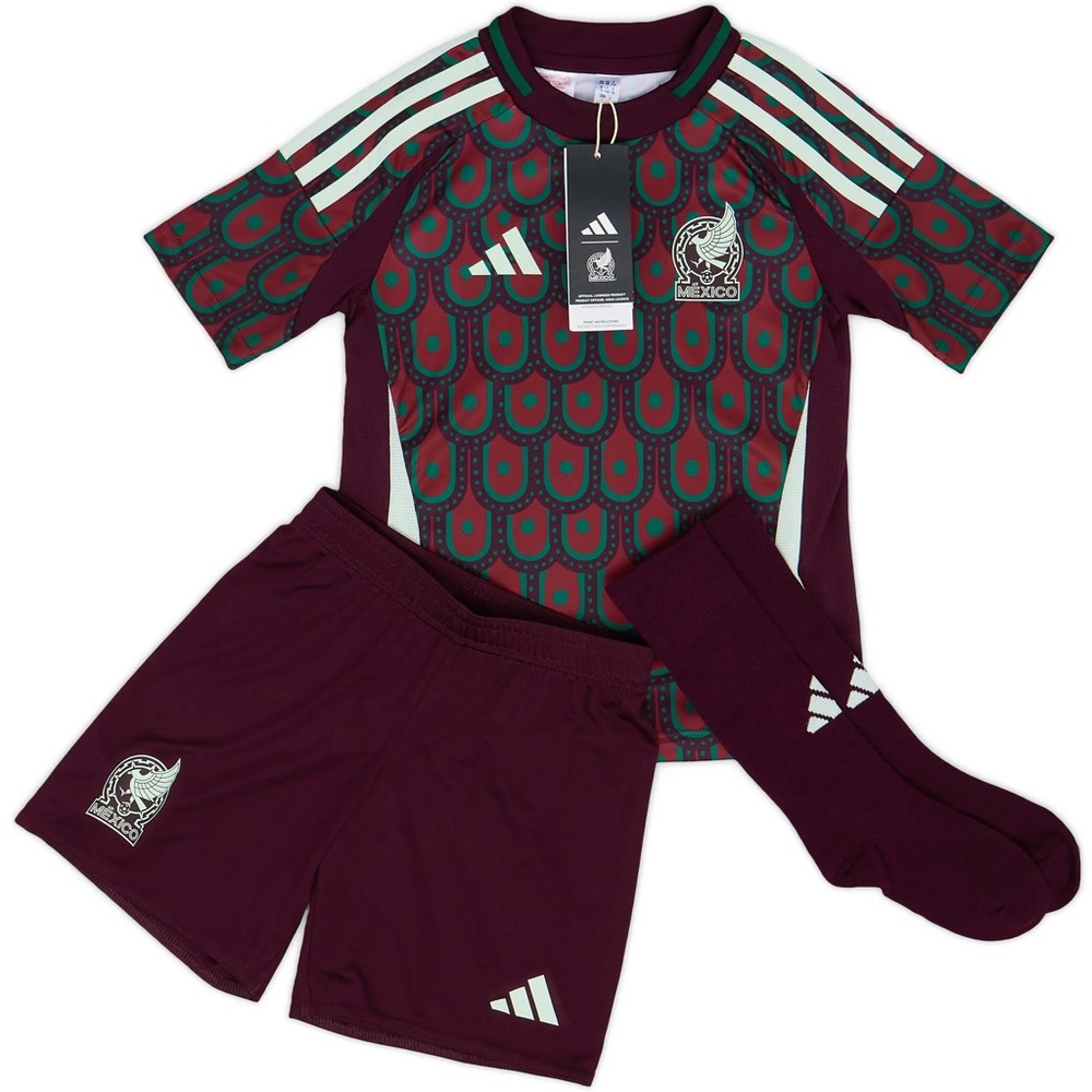 Adidas 2024-25 Mexico Home Full Kit (Little Kid size 2T)